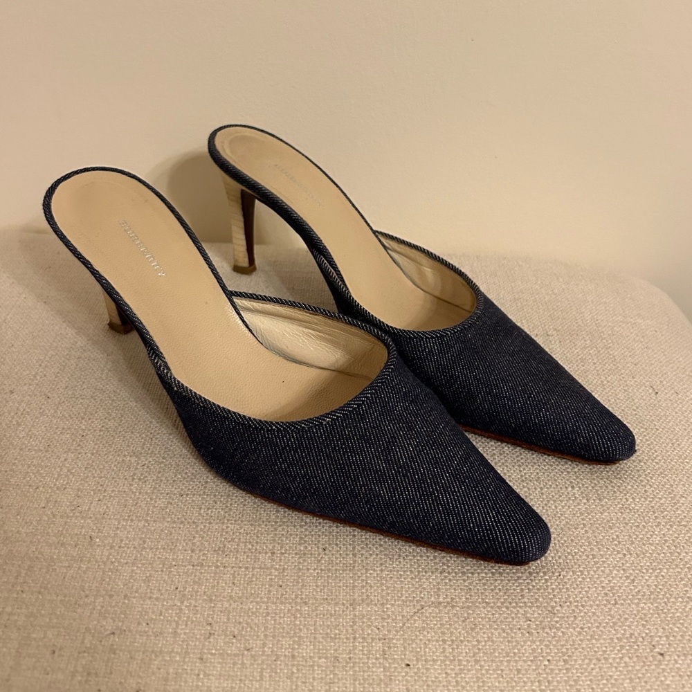 Burberry Denim Mules